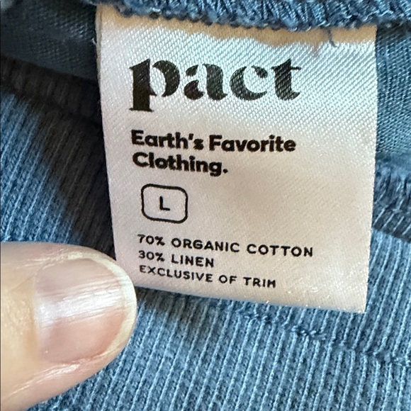 Pact Women's Sky Blue Joggers Size Large - Picture 8 of 9